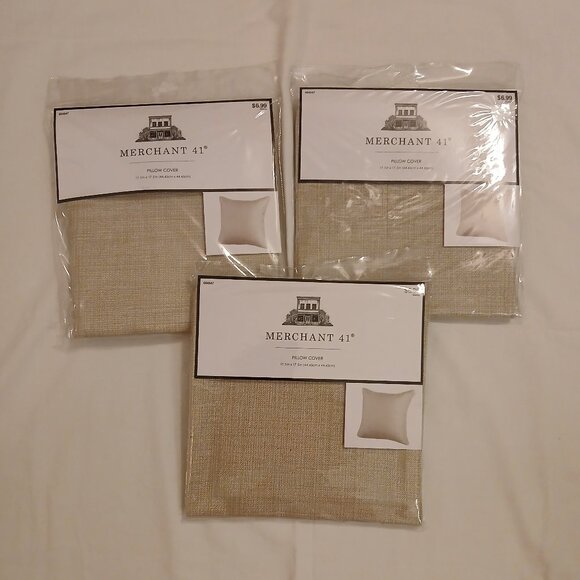 Merchant 41 Pillow Covers (Set of 3) -NEW - Picture 1 of 5